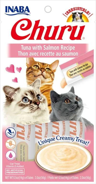 INABA CHURU CAT TUNA WITH SALMON.