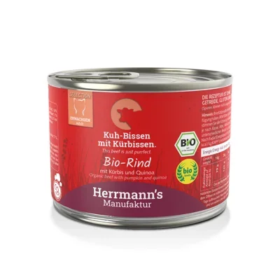 HERRMANN'S BIO SELECTION CAT BEEF WITH PUMPKIN 200 GR.