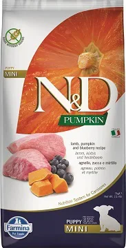 FARMINA N&D PUMPKIN LAM, POMPOEN & BOSBES PUPPY MINI 2,5KG