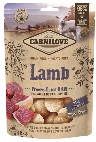 CARNILOVE FREEZE-DRIED RAW SNACKS LAMB 60 gram