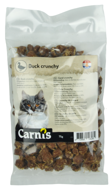 Carnis Crunchy 100% eend (kattensnack) 75 gram