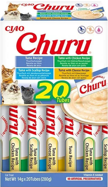 INABA CHURU MULTIPACK BOX TUNA 20 PCS.