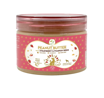 PAWFECT PEANUTBUTTER WITH STRAWBERRY & PUMPKIN SEEDS 275 GRA