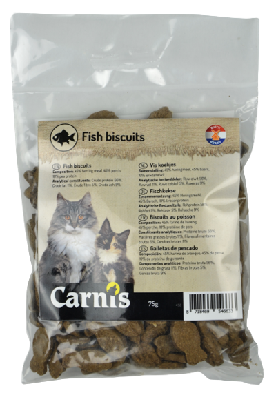 Carnis Vis koekjes (kattensnack) 75gr