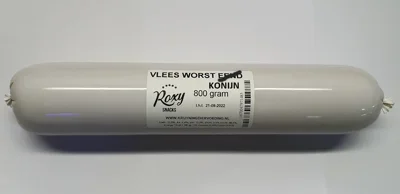 ROXY VLEES WORST KONIJN 800 GRAM